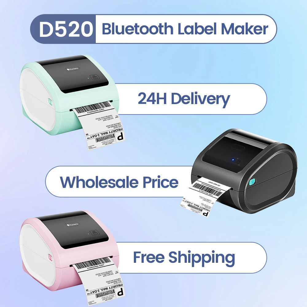 Commercial Label Printing Machine - Stampante per spedizione wireless Bluethooth Stampante