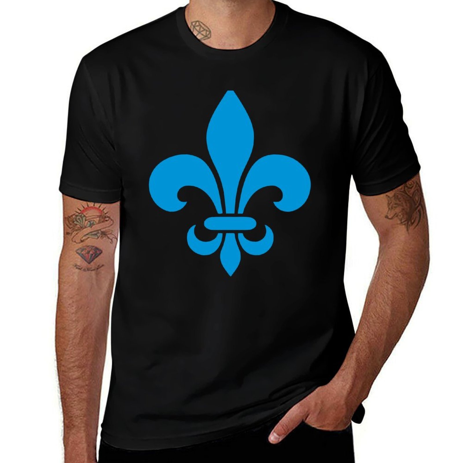 Printing Qc - Quebec Francia blu fleur de lys